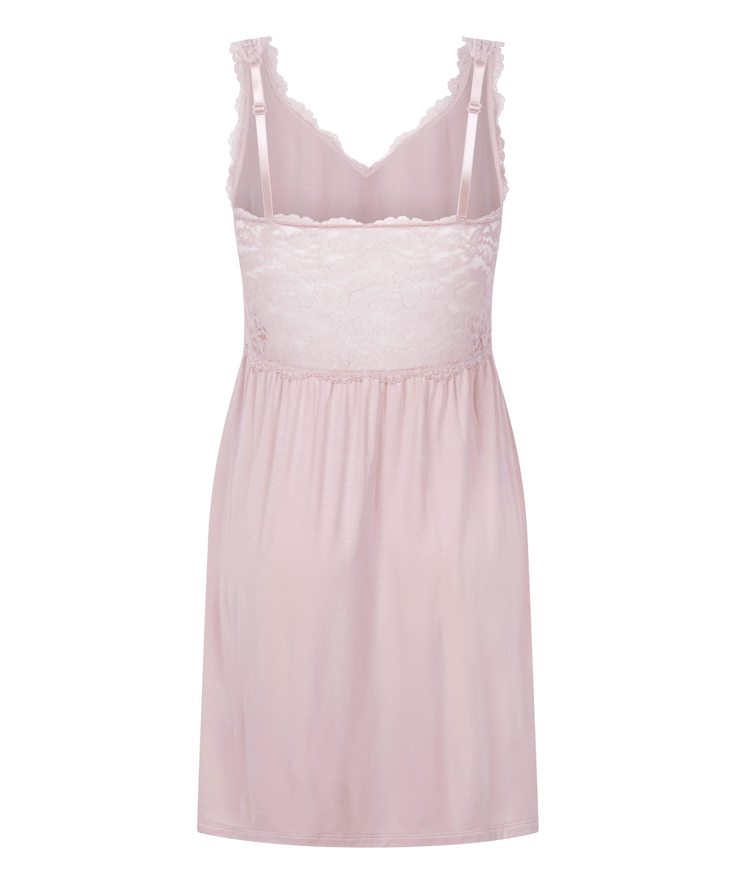 Vestido lencero Nora Lace, Rosa, main