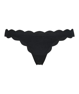 Braguita de bikini Scallop, Negro