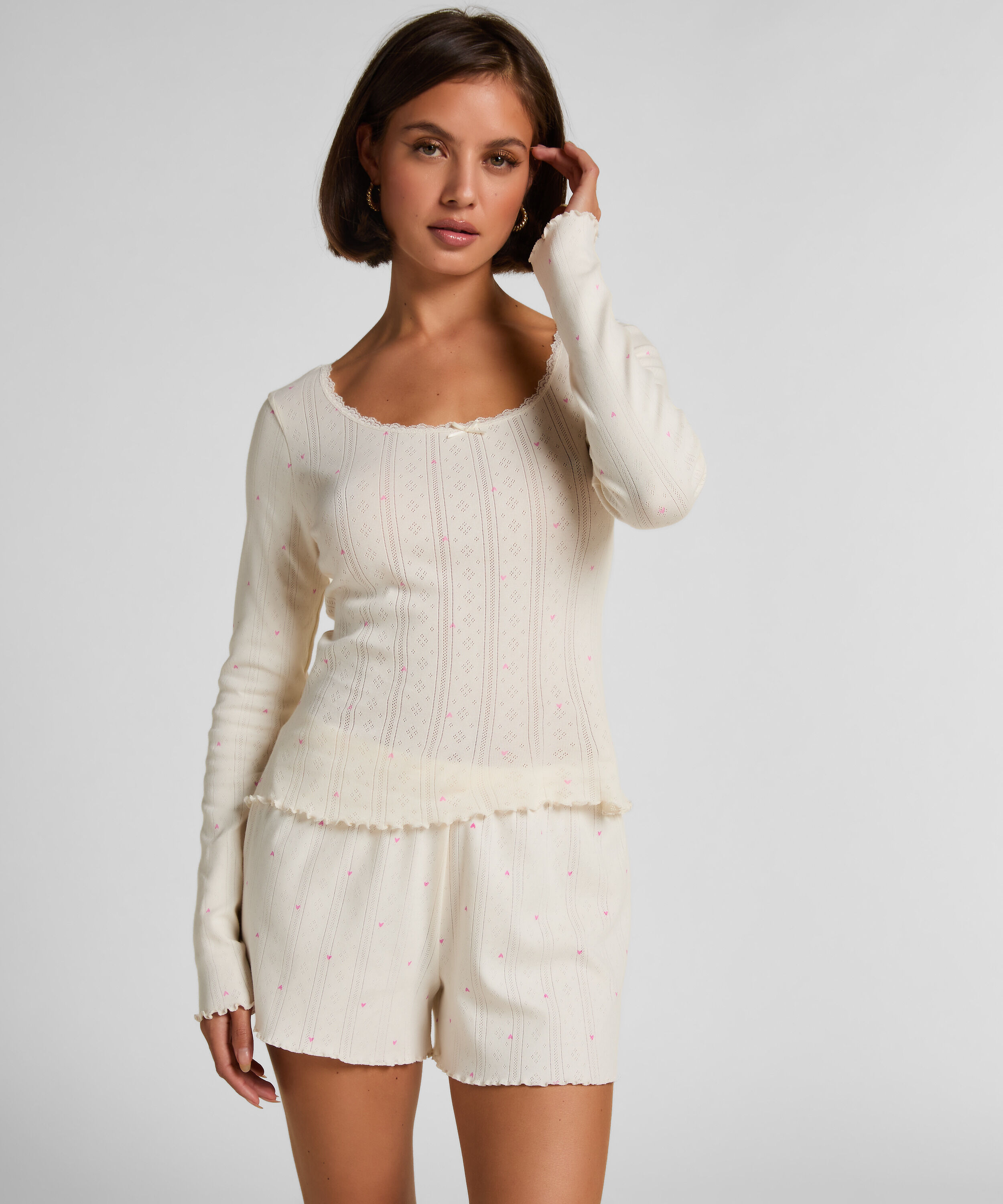 Top de pijama de pointelle