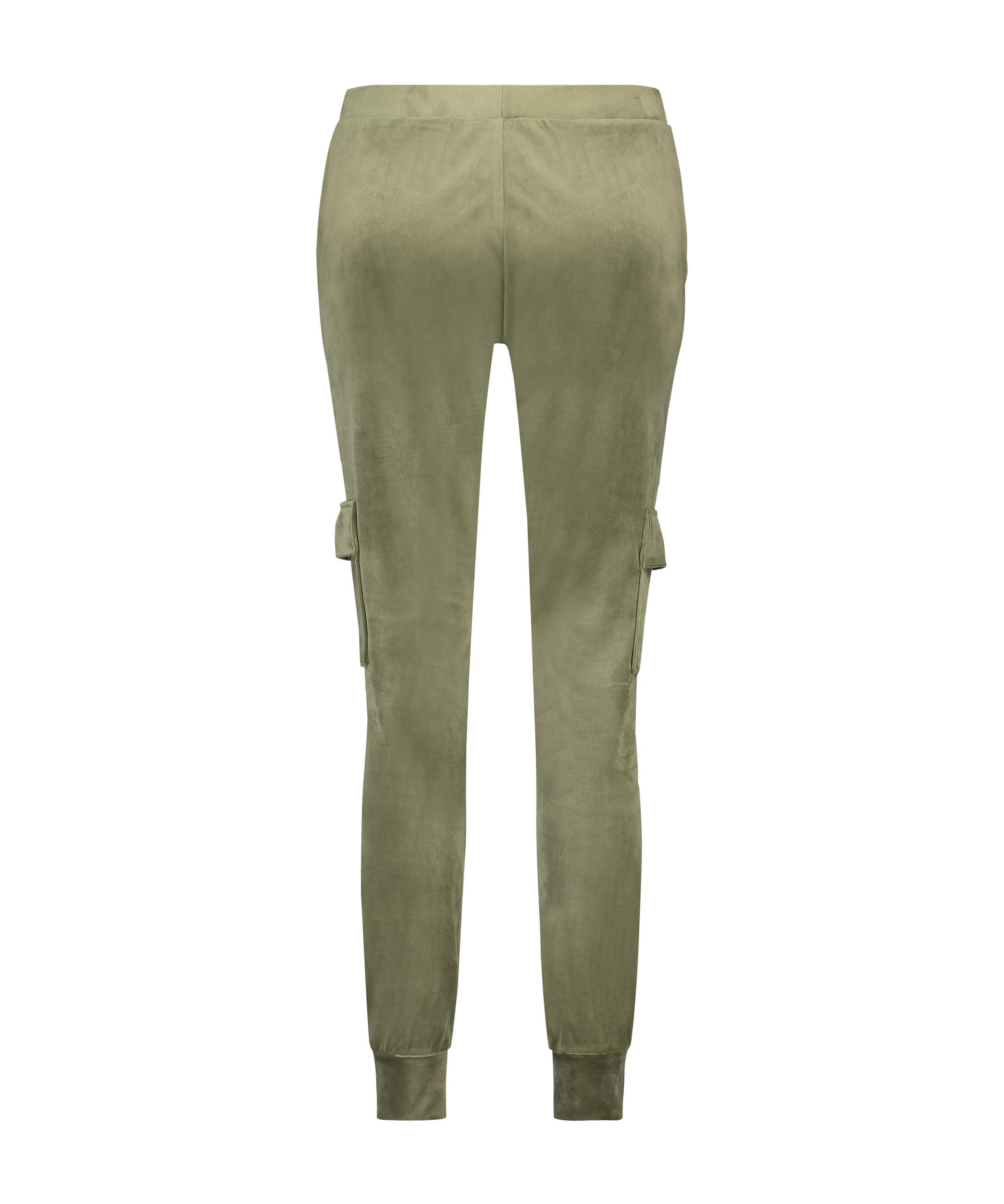 Pantal&oacute;n para correr de terciopelo Cargo, Verde, main