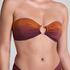 Top de bikini bandeau Janiero, Morado