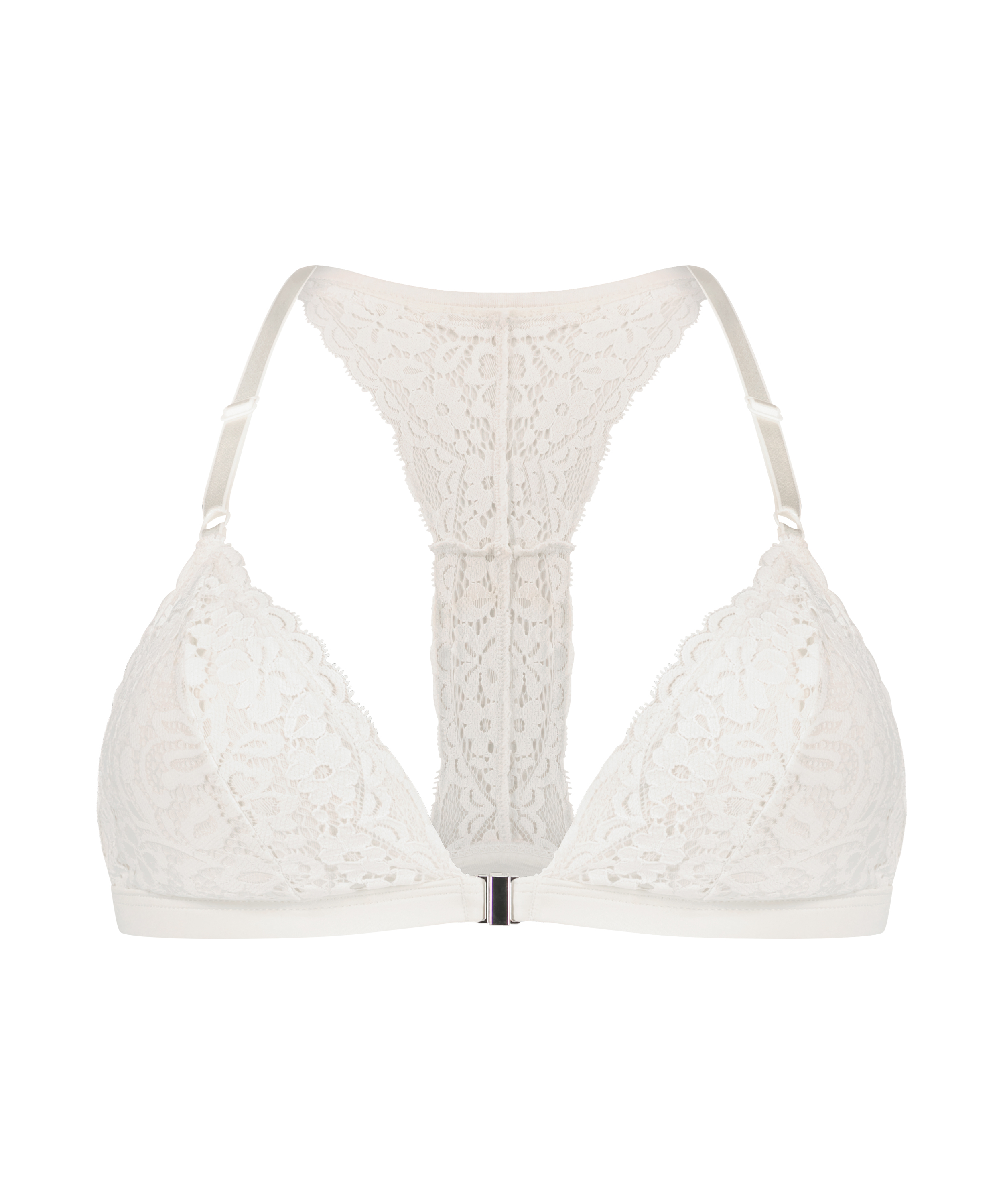 Bralette triangular preformado Rose, Blanco, main