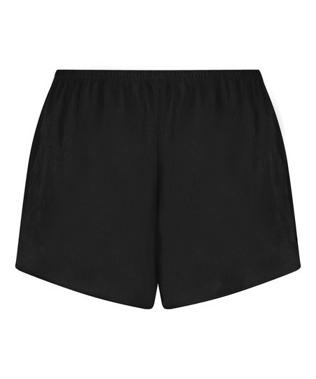 Short de sat&eacute;n Minimal, Negro