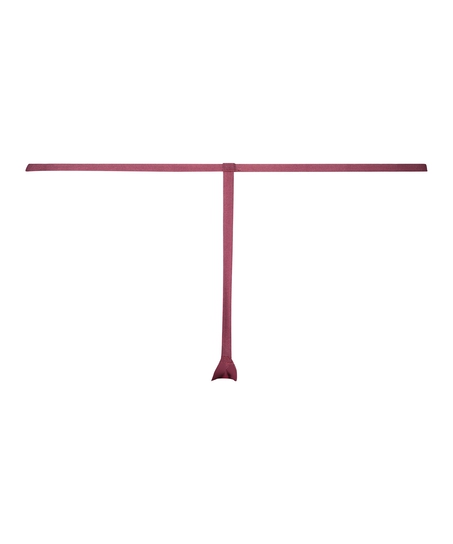 Tanga invisible de rejilla y de rayas, Rojo