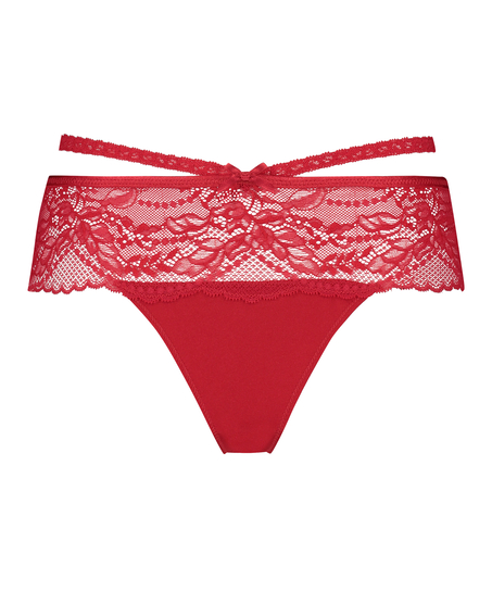 Tanga bóxer Francesca, Rojo