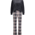 Conjunto de pijama de terciopelo, Gris