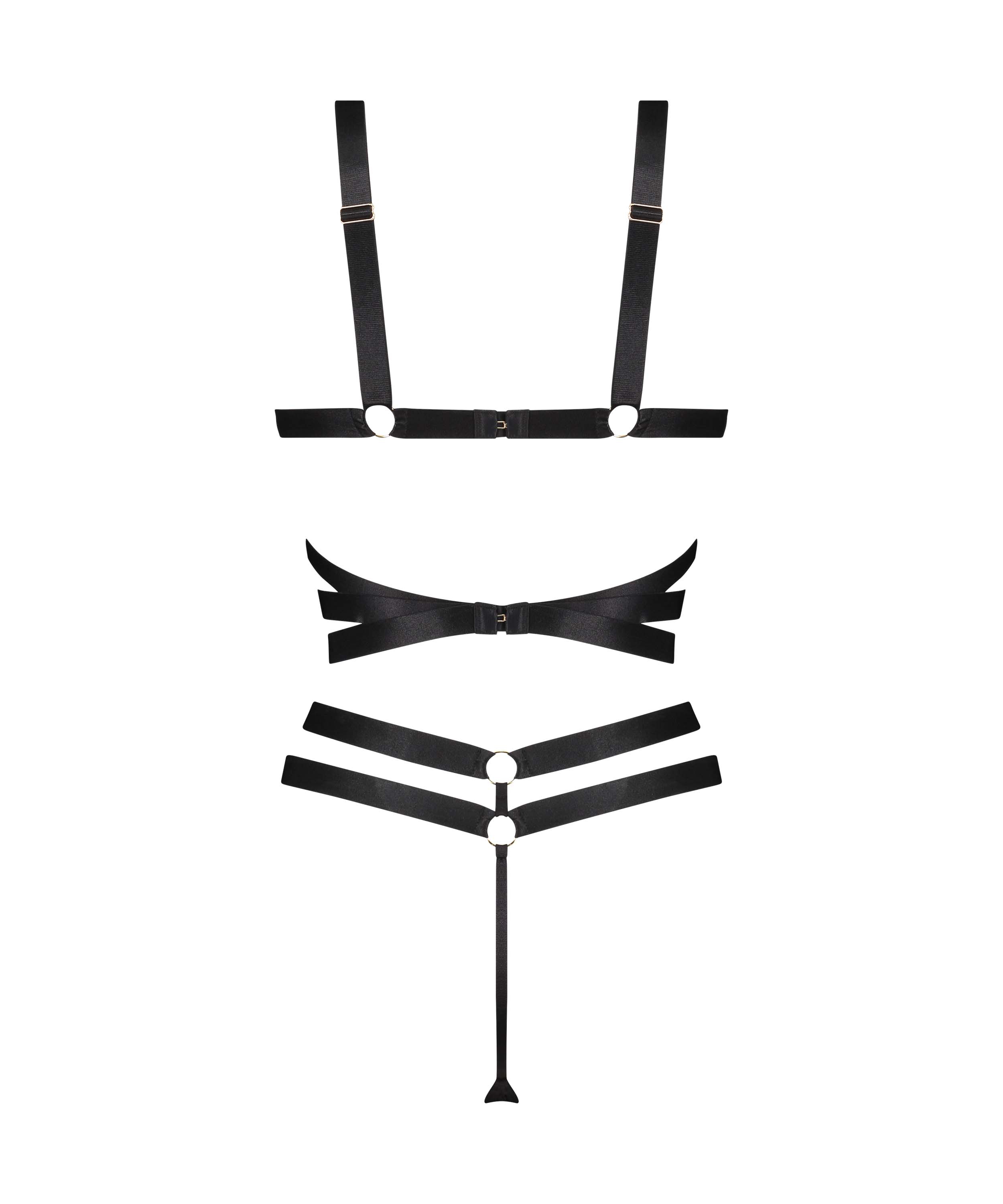 Private body con la entrepierna abierta Jesse, Negro, main