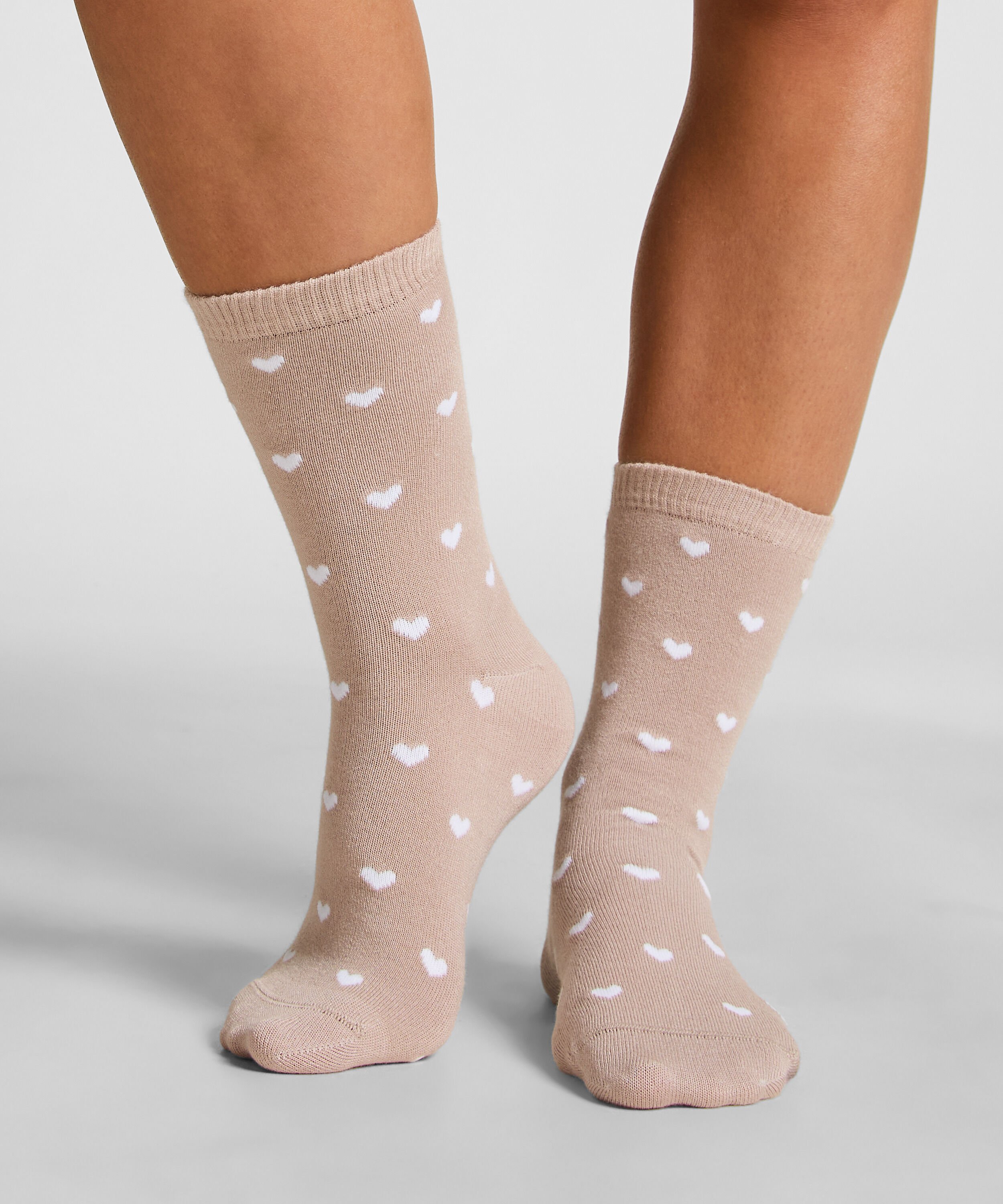 Calcetines de modal, Beige