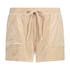 Short bolsillo de terciopelo, Beige
