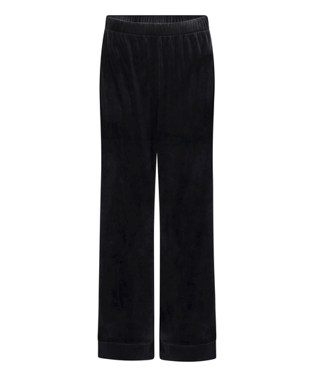 Pantalón de pijama de terciopelo, Negro