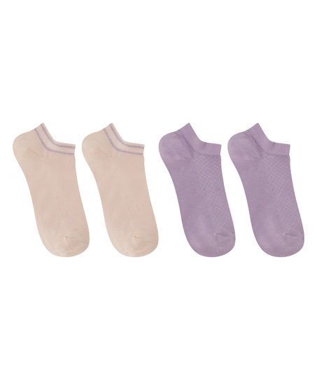 Pack de 2 calcetines de viscosa, Morado