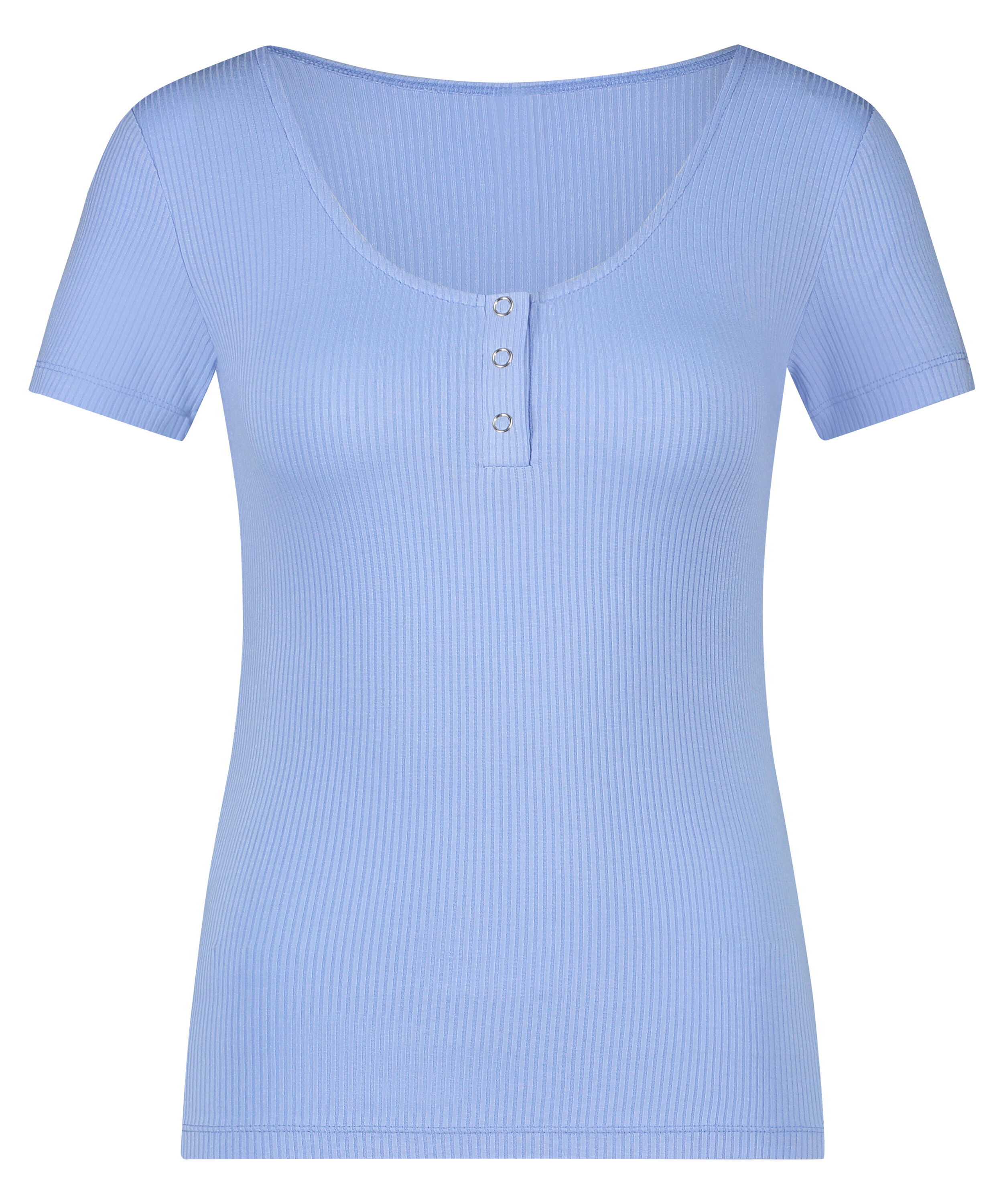 Top de pijama Henley, Azul