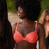 Top de bikini acolchado con aros Sunrise, Naranja
