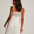 Vestido lencero Nora Lace, Blanco