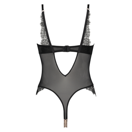 Bodi con soporte preformados Arianne, Negro