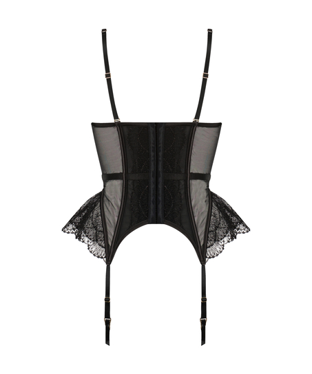 Bustier de aros no preformado Akira, Negro