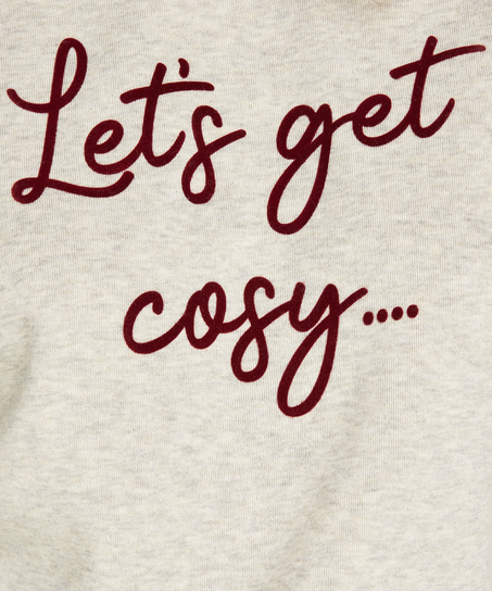 Sudadera de manga larga con capucha, Beige