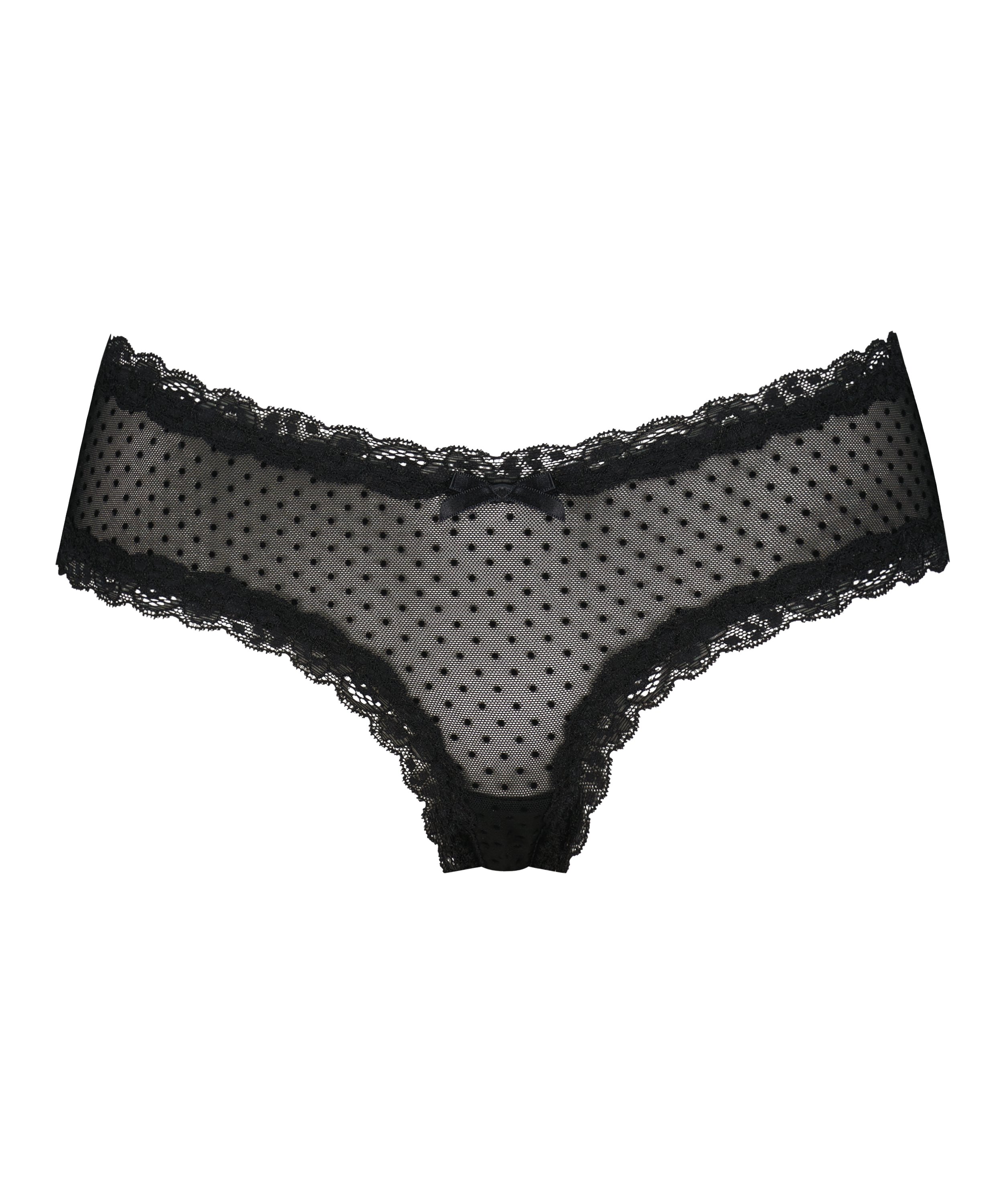 Brasile&ntilde;a en forma de V burn-out mesh, Negro, main
