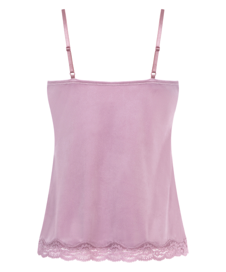 Camiseta top Velours Lace, Morado