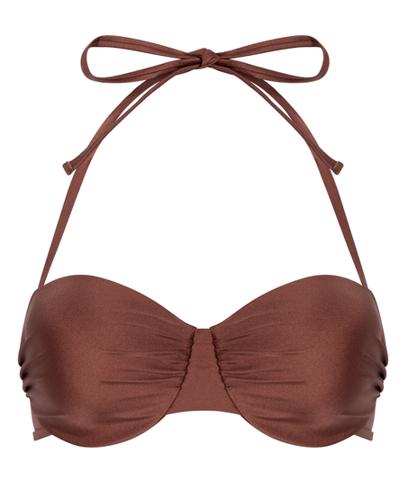 Top de bikini bandeau Dune, Rojo