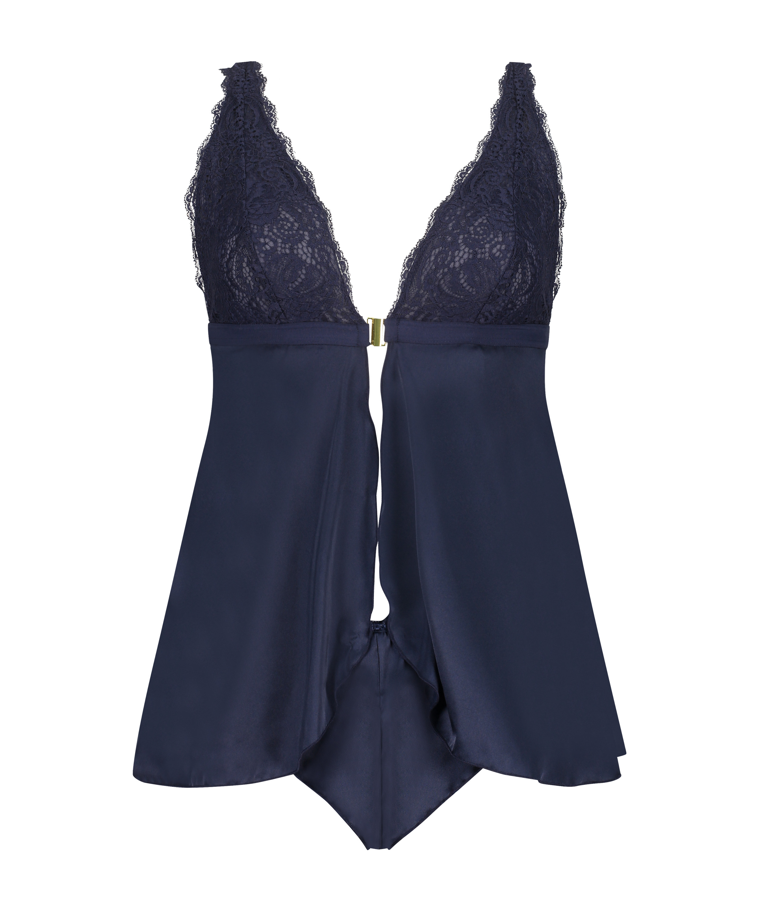 Babydoll Satin Mariah, Azul, main