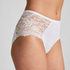 Superslip midi de encaje, Blanco