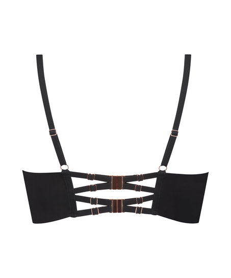 Sujetador longline de aros preformado Allura, Negro