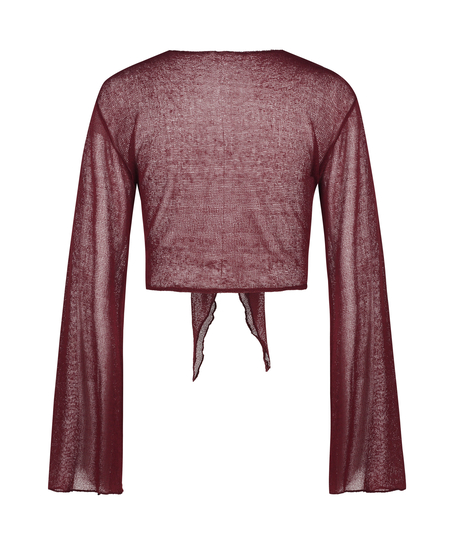 Top de punto playero abierto, Rojo