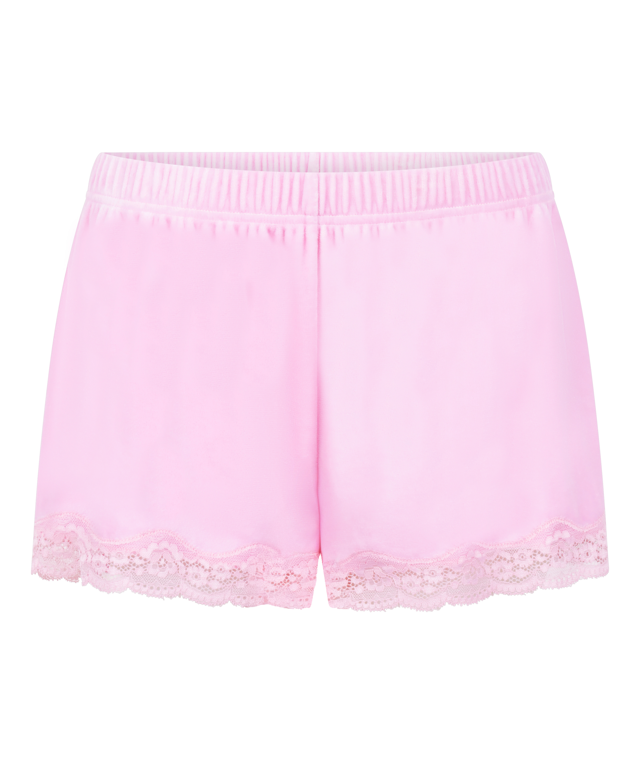Short Velours Lace, Rosa, main