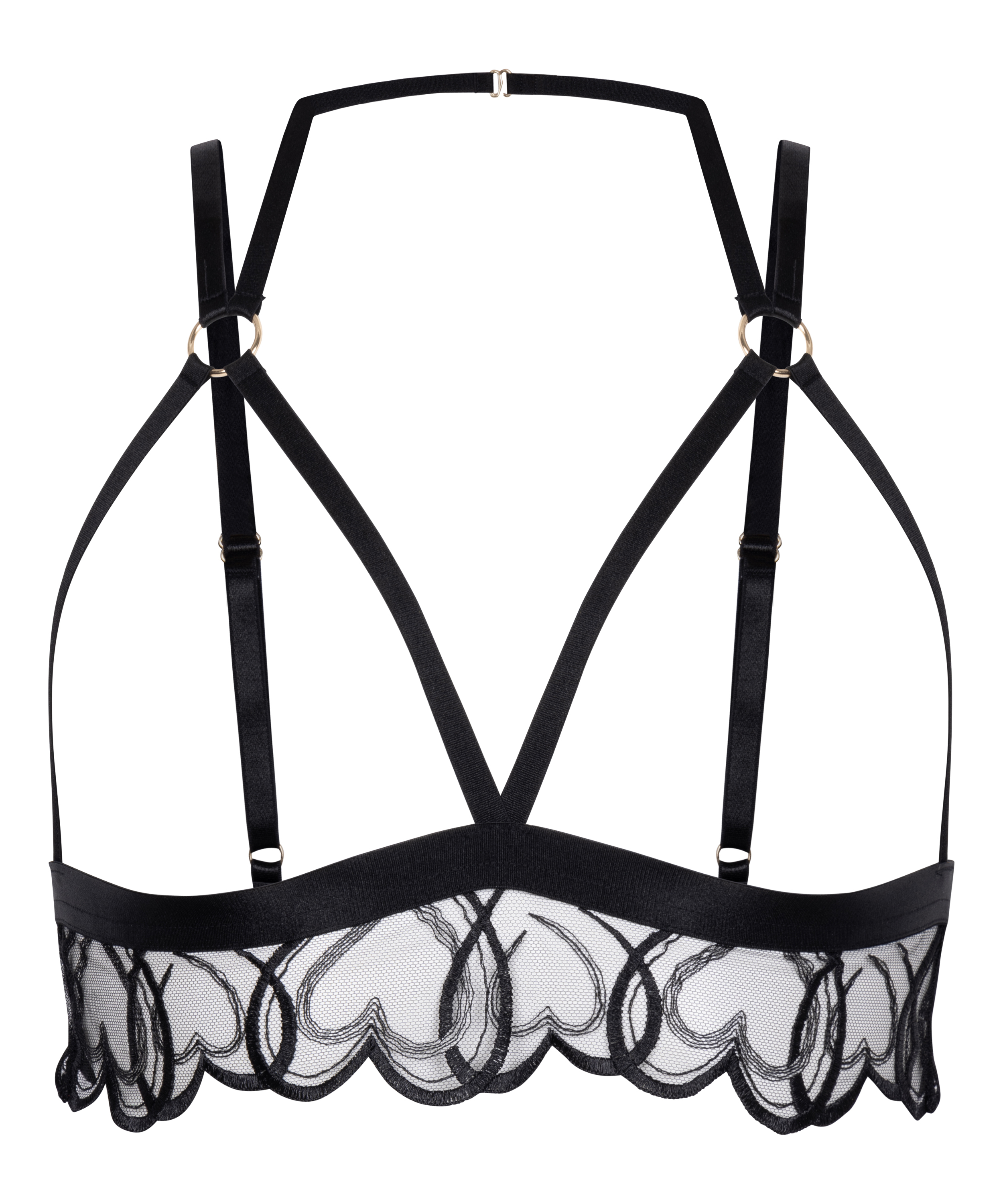 Bralette abierto Olivia, Negro, main