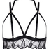 Bralette abierto Olivia, Negro