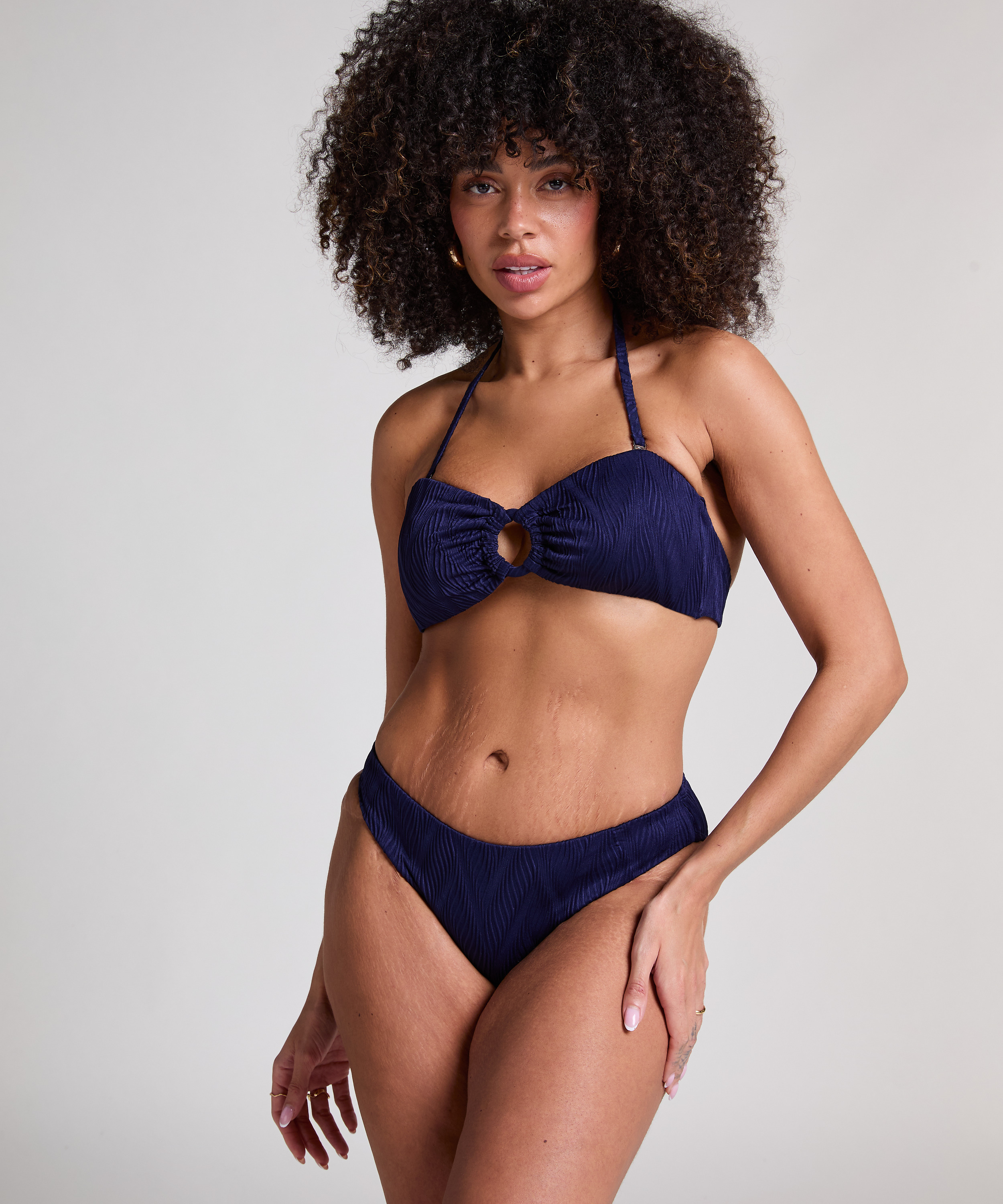 Top de bikini Cozumel Bandeau, Azul, main