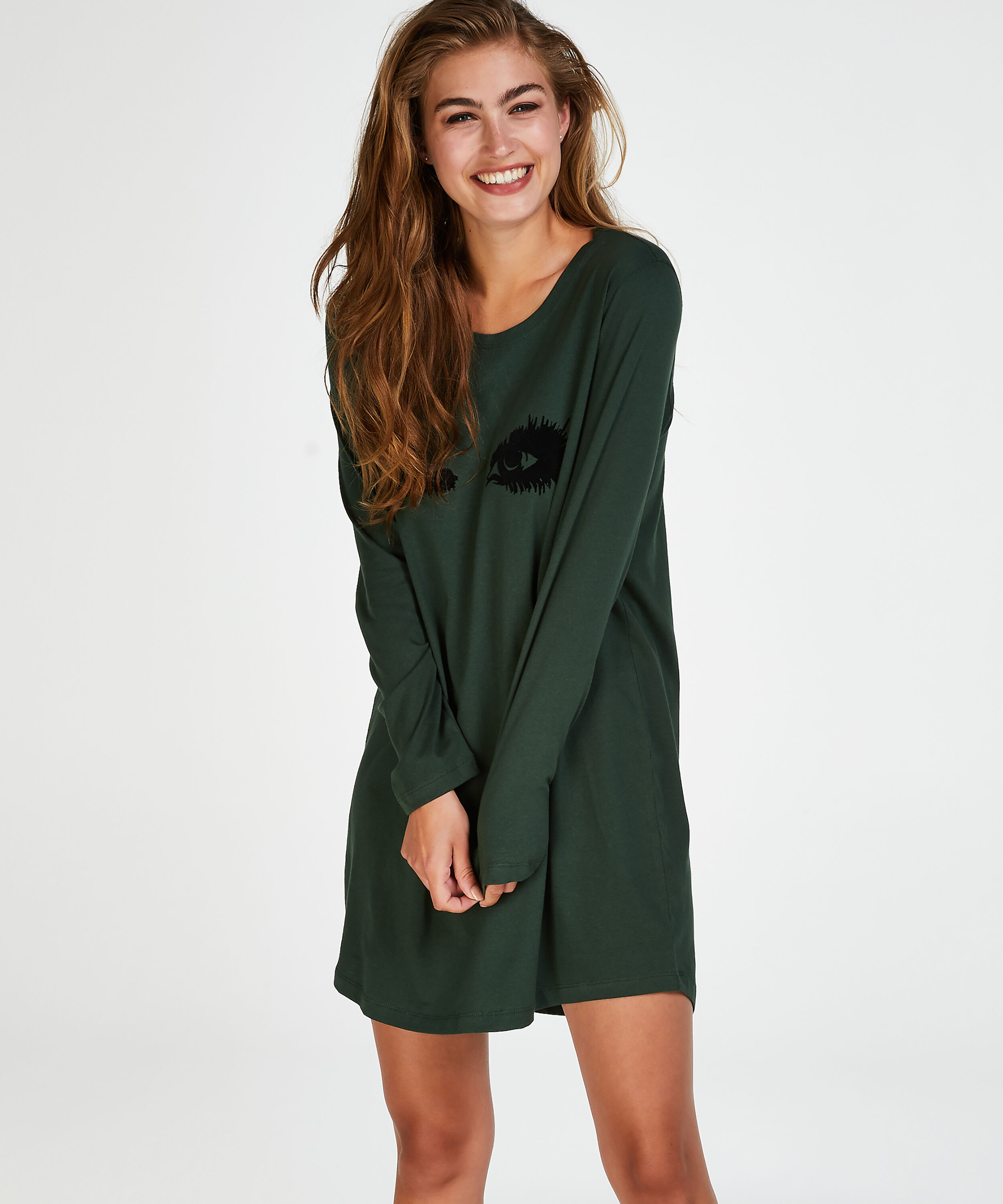 Camis&oacute;n de cuello redondo, Verde