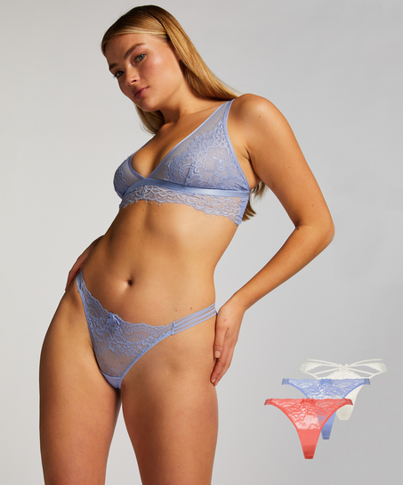 Lote de 3 tangas, Rosa