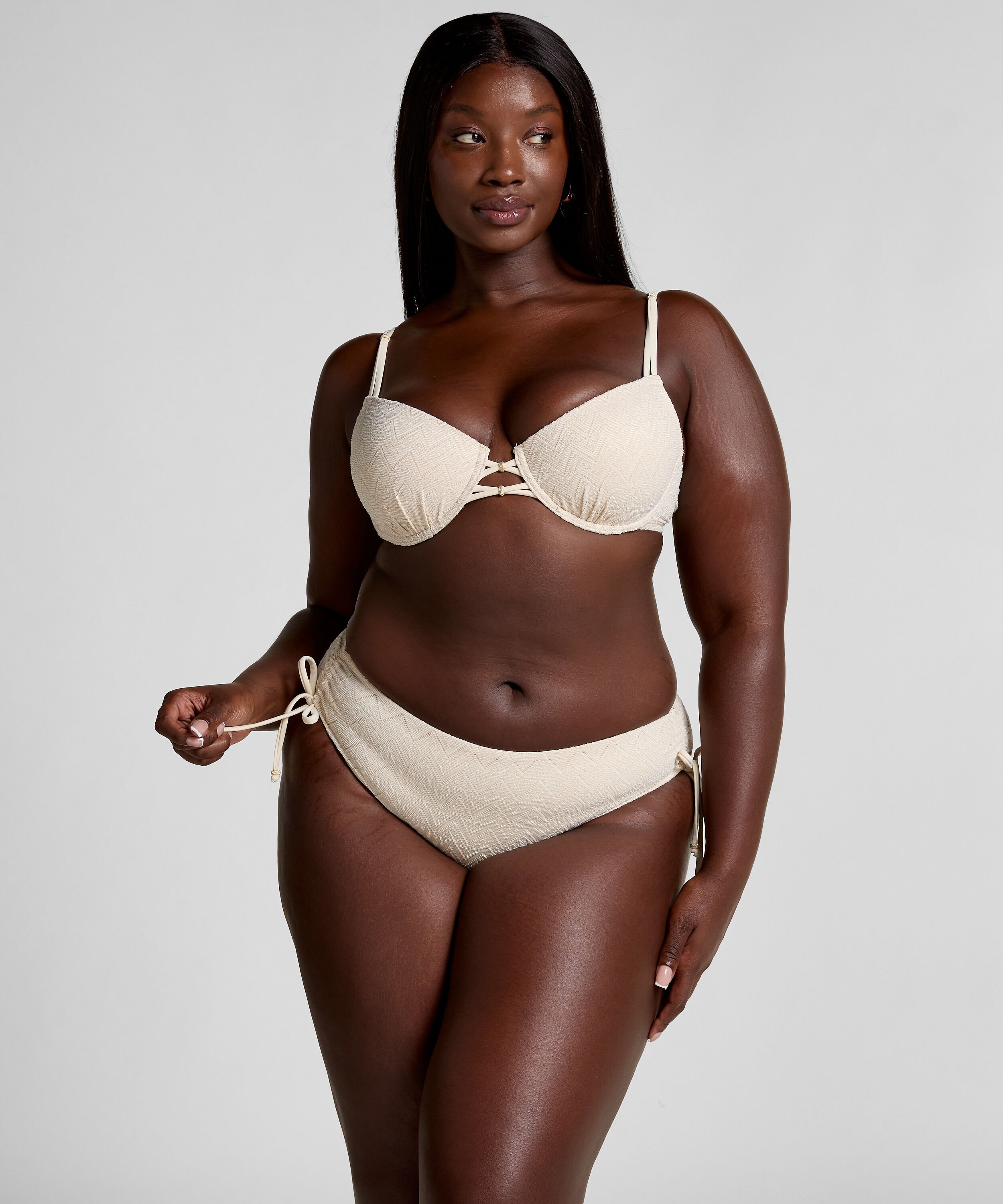 Crochet Bikini Top, Blanco