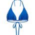 Top de bikini de tri&aacute;ngulo Cali, Azul
