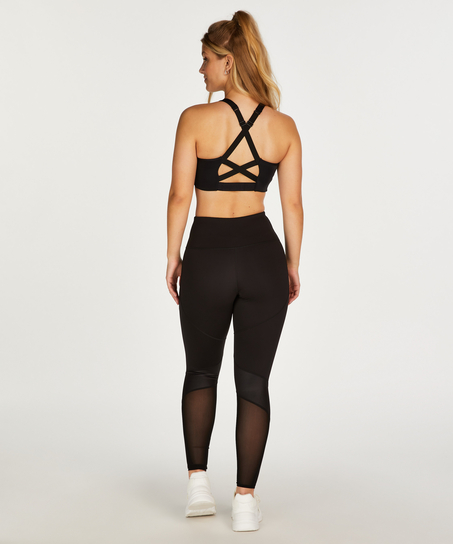 HKMX Sujetador deportivo The Pro Level 3, Negro