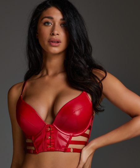Sujetador push-up de aros preformado Vicky, Rojo