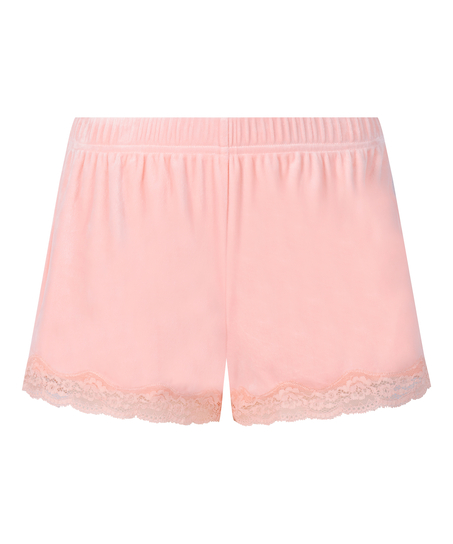 Short Velours Lace, Rosa