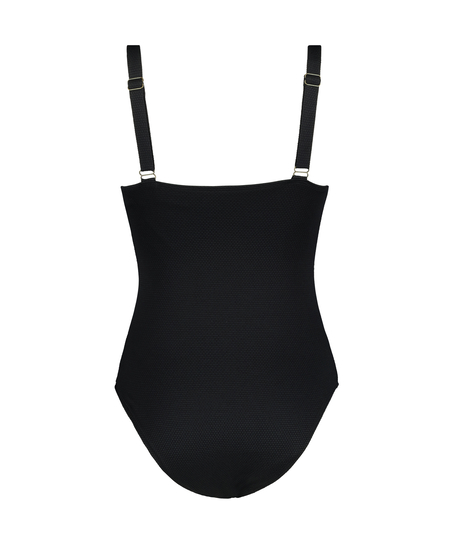 Bañador Scallop Dot, Negro