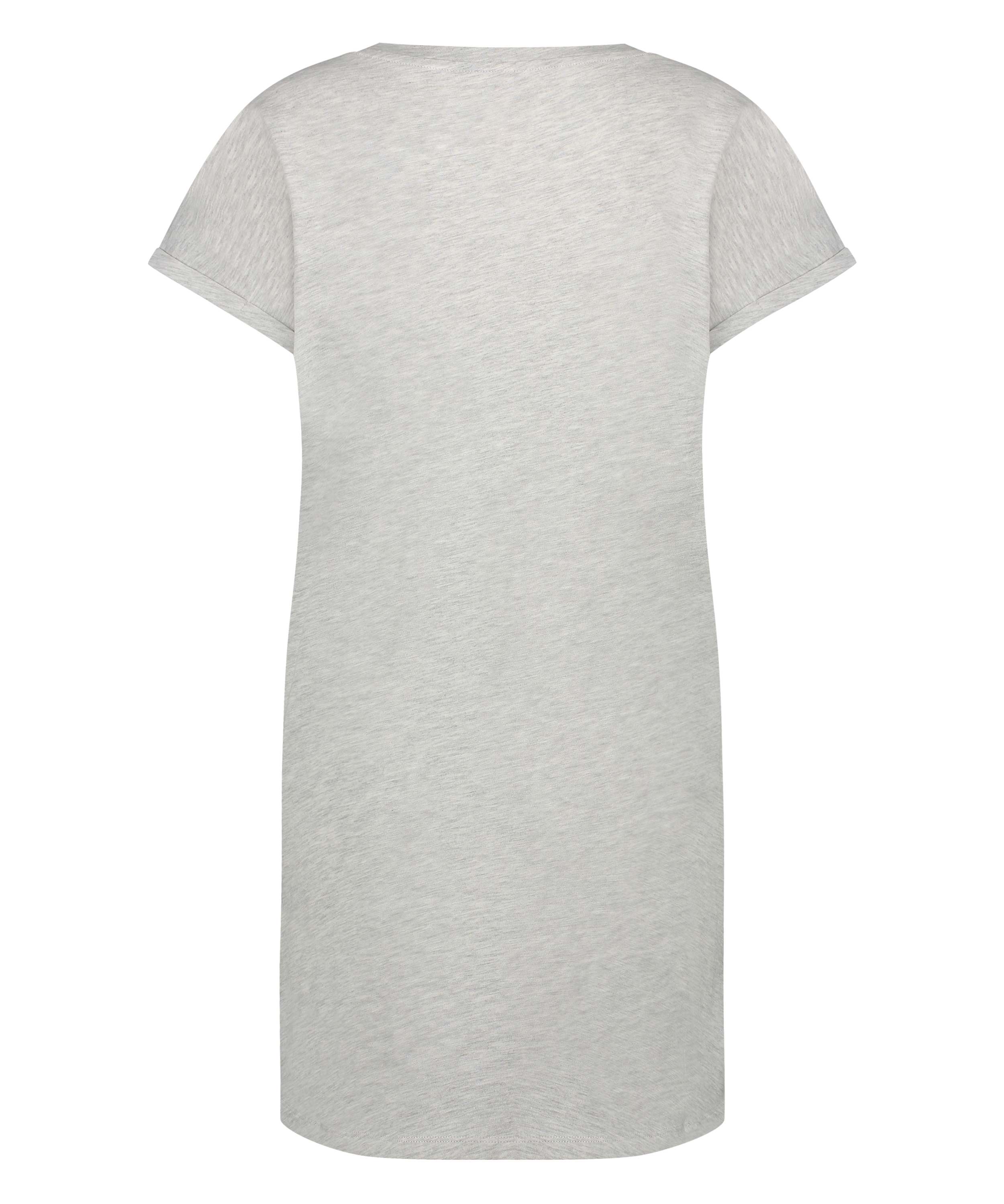 Camisón de escote redondo, Gris, main