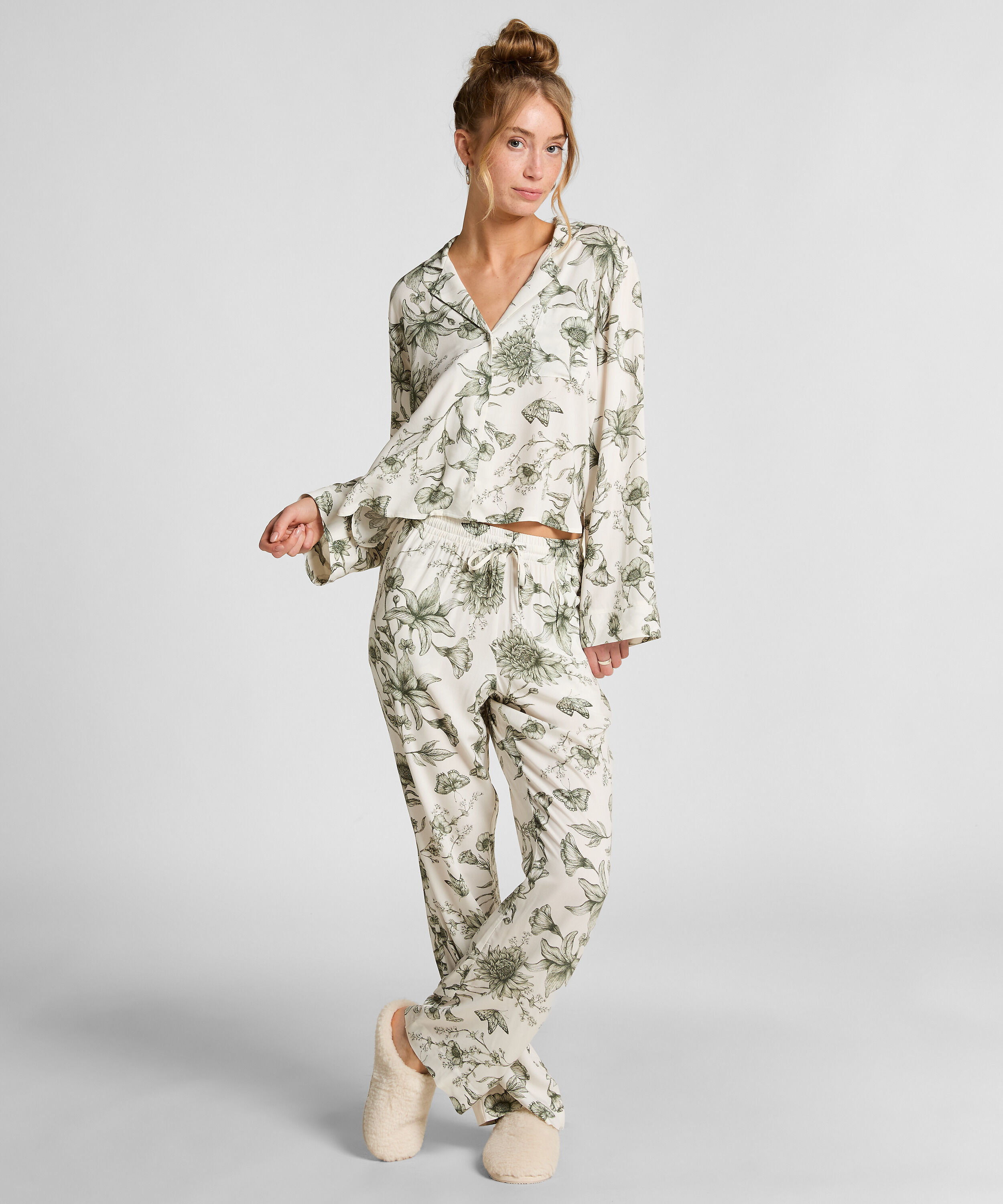 Petite Pantalón de pijama Storylover, Blanco Petite Pantalón de pijama Storylover, Blanco