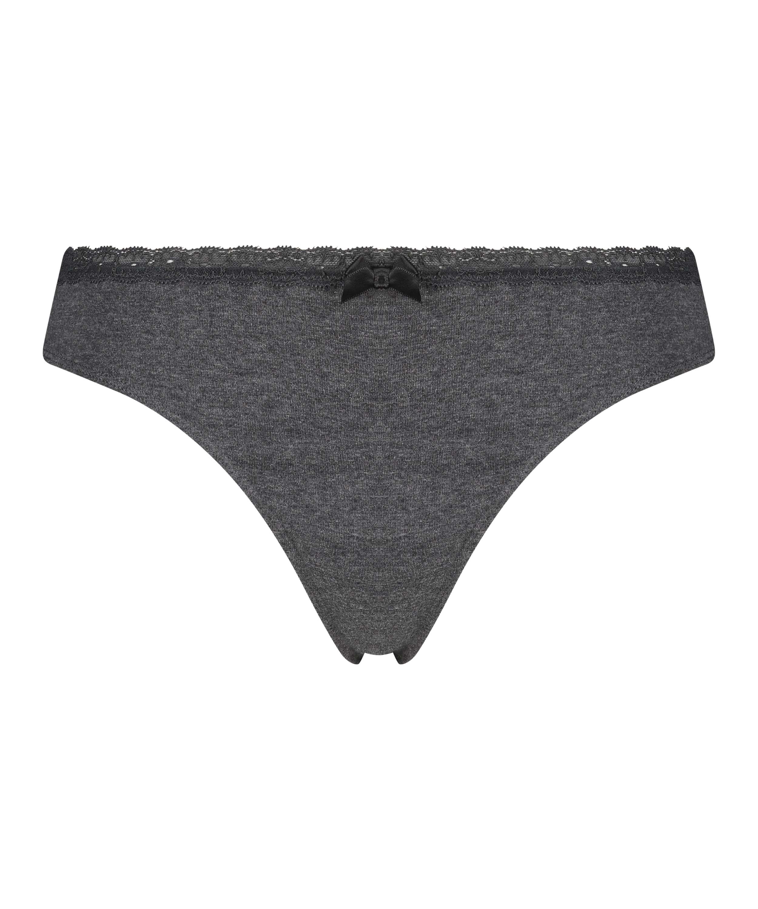 Tanga de algodón, Gris, main