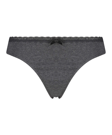 Tanga de algodón, Gris