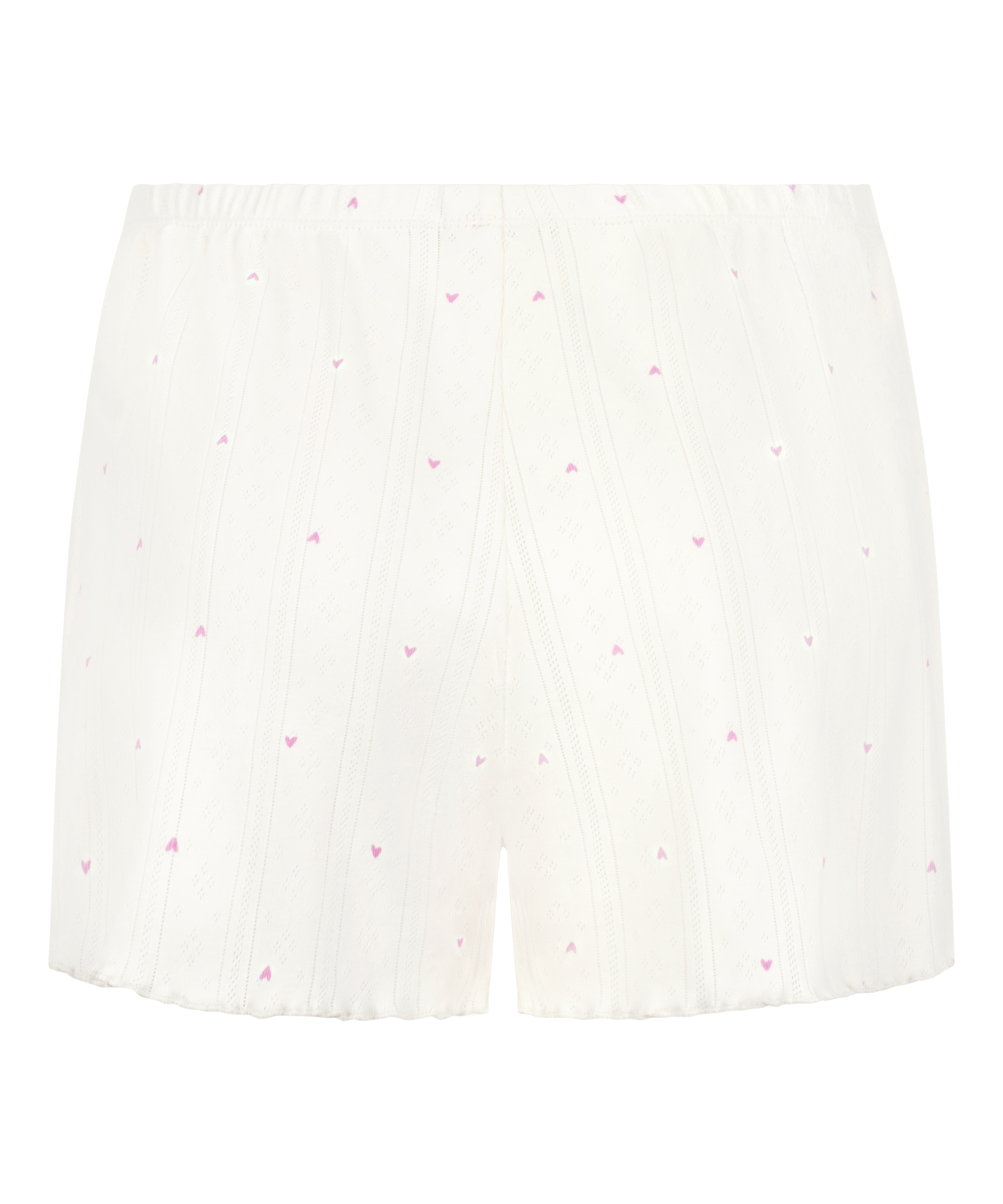 Short de pointelle, Blanco, main