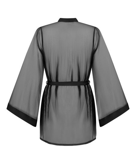 Kimono Maxime Tulle, Negro