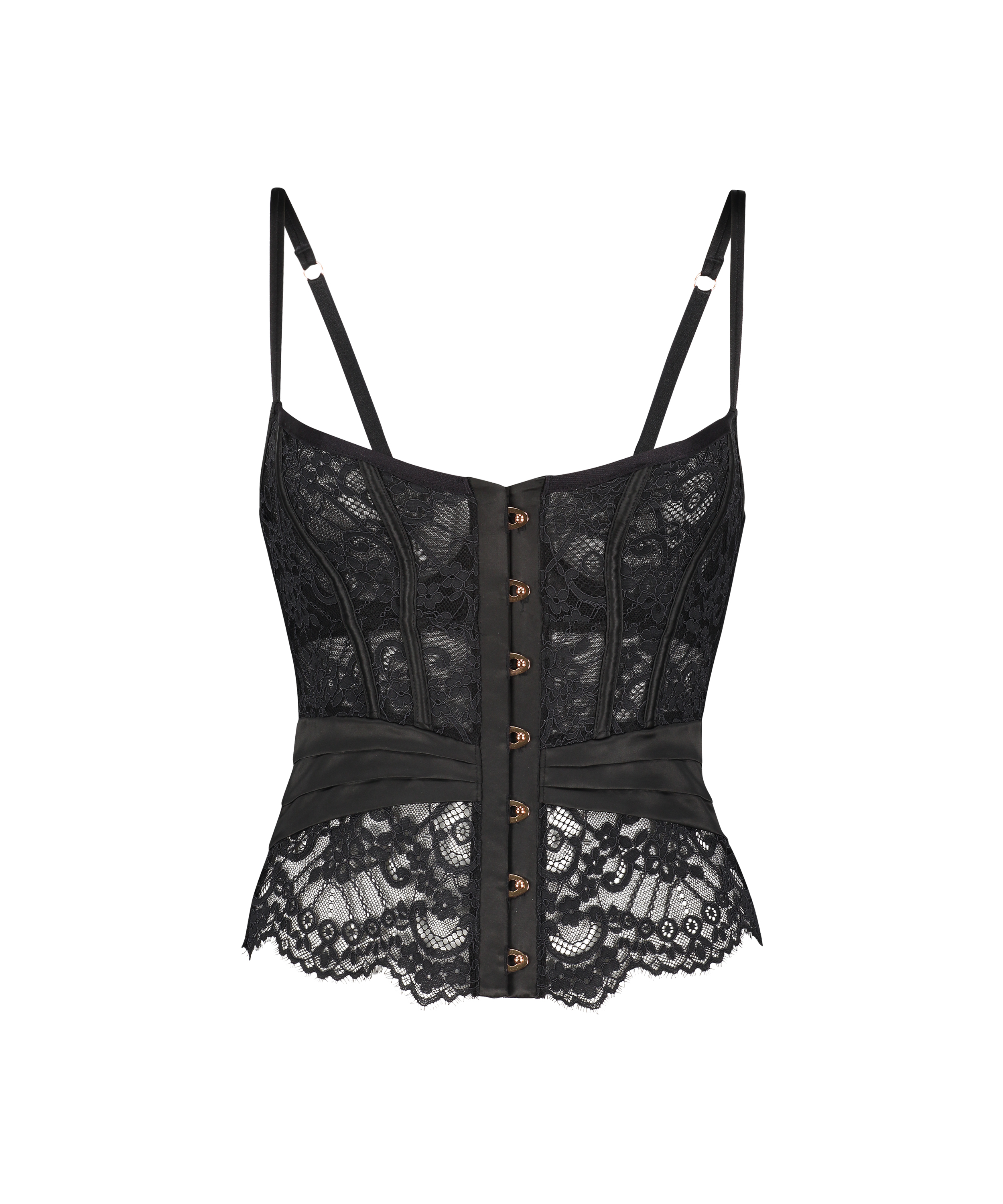 Bustier con aros preformado Amelia, Negro, main