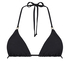 Top de bikini triangular Doha, Negro