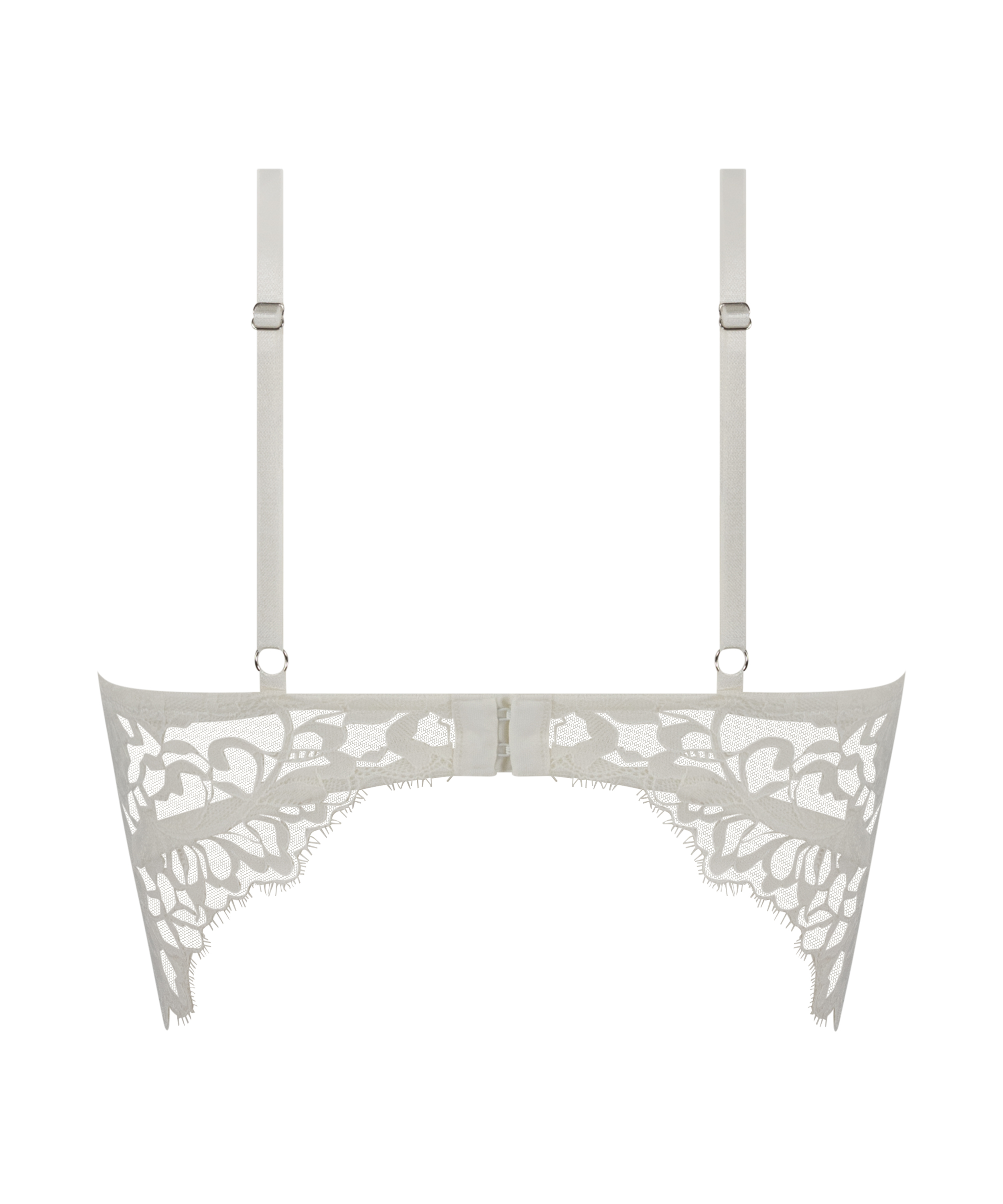 Sujetador preformado &laquo;longline&raquo; con aros Isabella, Blanco, main