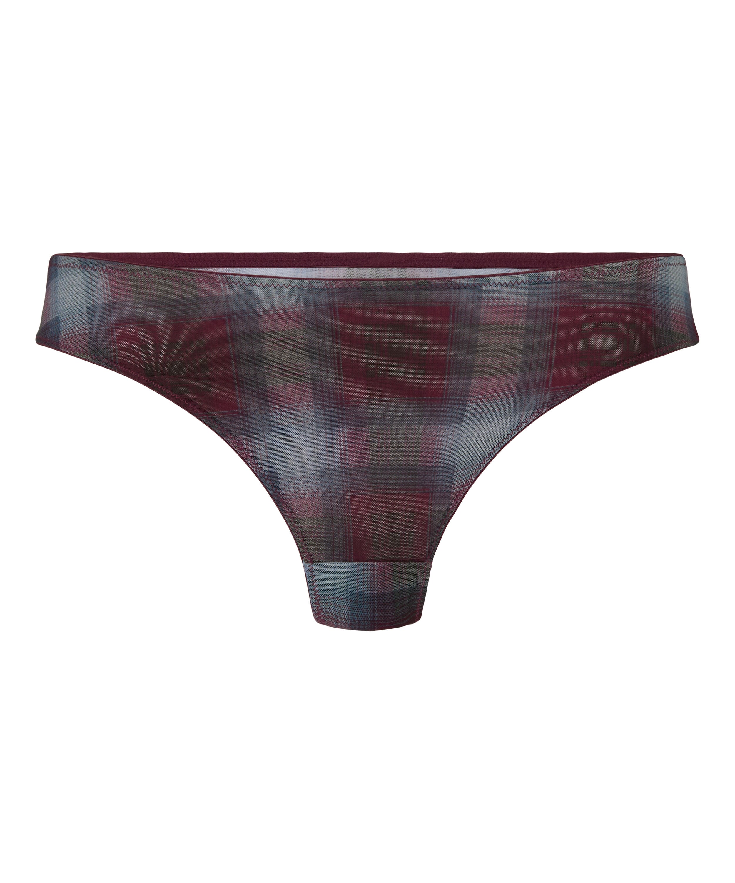 Tanga de corte alto Elise, Morado